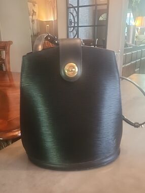 LV - AUTHENTIC Louis Vuitton Epi Cluny Bag In Black